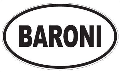 BARONI - Oval Magnet