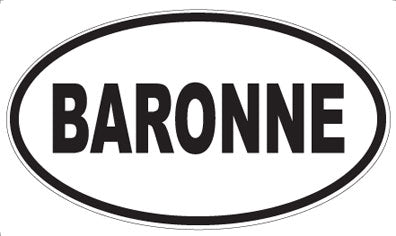 BARONNE - Oval Magnet