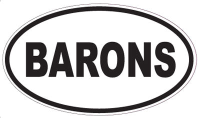 BARONS - Oval Sticker