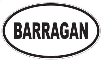 BARRAGAN - Oval Magnet