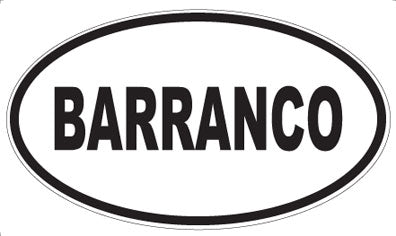 BARRANCO - Oval Magnet