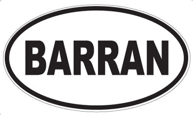 BARRAN - Oval Magnet