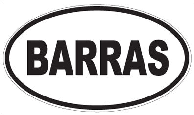 BARRAS - Oval Magnet