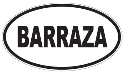 BARRAZA - Oval Magnet