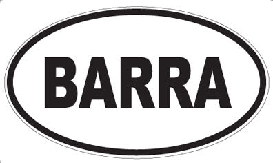 BARRA - Oval Magnet
