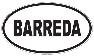 BARREDA - Oval Magnet