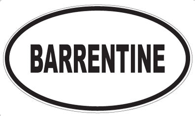 BARRENTINE - Oval Magnet
