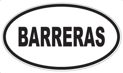 BARRERAS - Oval Magnet