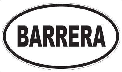 BARRERA - Oval Magnet