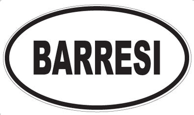 BARRESI - Oval Magnet
