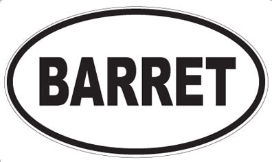 BARRET - Oval Magnet