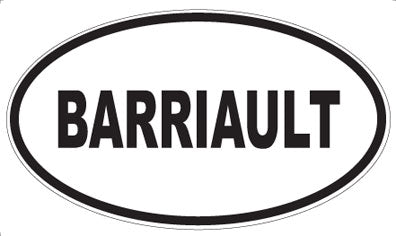 BARRIAULT - Oval Magnet