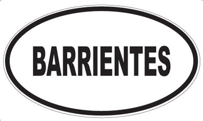 BARRIENTES - Oval Magnet