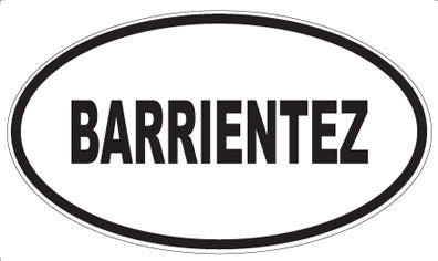 BARRIENTEZ - Oval Magnet