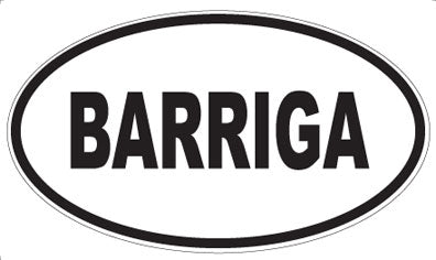 BARRIGA - Oval Magnet