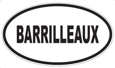 BARRILLEAUX - Oval Magnet