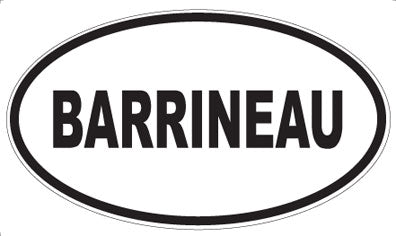 BARRINEAU - Oval Magnet