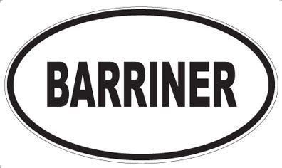 BARRINER - Oval Magnet