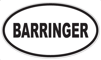 BARRINGER - Oval Magnet