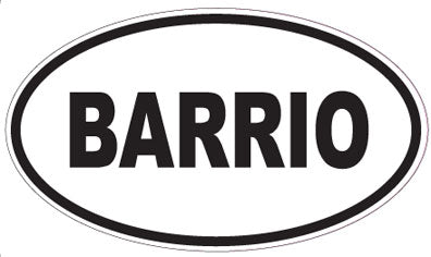 BARRIO - Oval Sticker