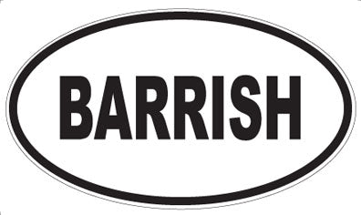 BARRISH - Oval Magnet
