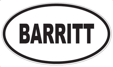 BARRITT - Oval Magnet