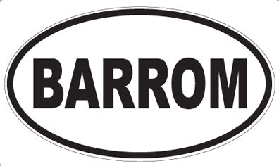 BARROM - Oval Magnet