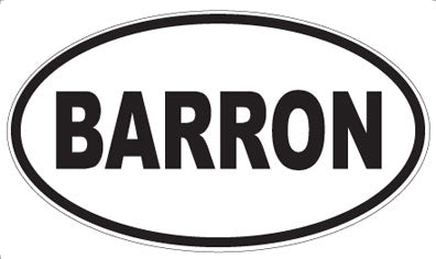 BARRON - Oval Magnet