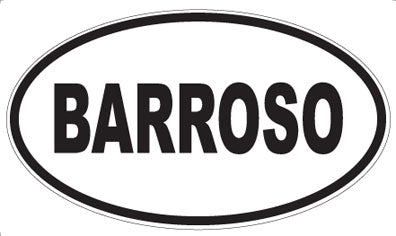 BARROSO - Oval Magnet
