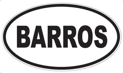 BARROS - Oval Magnet