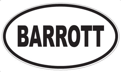 BARROTT - Oval Magnet