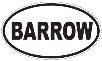 BARROW - Oval Sticker