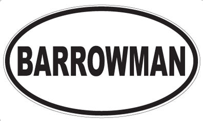 BARROWMAN - Oval Magnet