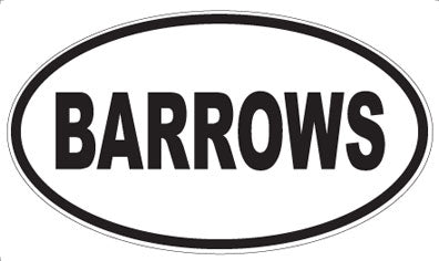 BARROWS - Oval Magnet