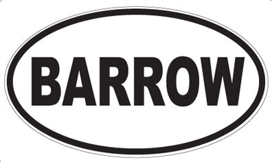BARROW - Oval Magnet
