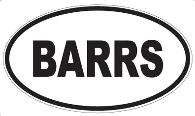 BARRS - Oval Magnet