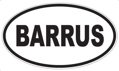 BARRUS - Oval Magnet