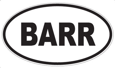 BARR - Oval Magnet