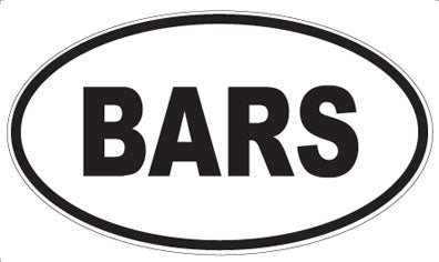 BARS - Oval Magnet