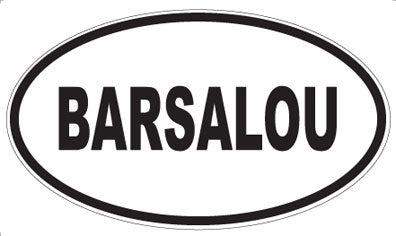 BARSALOU - Oval Magnet