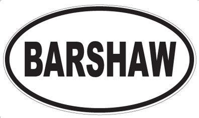 BARSHAW - Oval Magnet