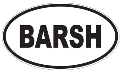 BARSH - Oval Magnet