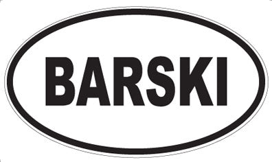 BARSKI - Oval Magnet