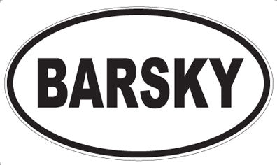 BARSKY - Oval Magnet