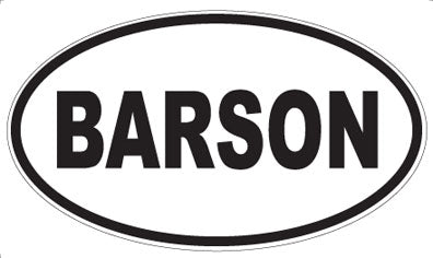 BARSON - Oval Magnet