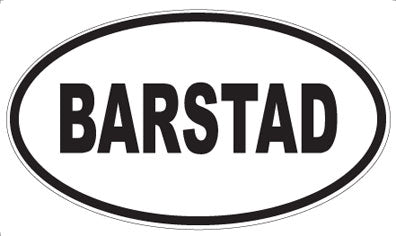 BARSTAD - Oval Magnet