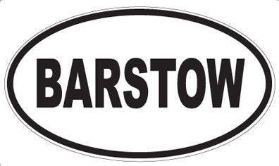 BARSTOW - Oval Magnet