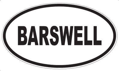 BARSWELL - Oval Magnet