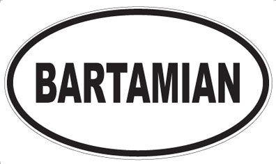 BARTAMIAN - Oval Magnet