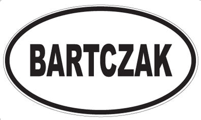 BARTCZAK - Oval Magnet